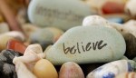 believe written on a stone